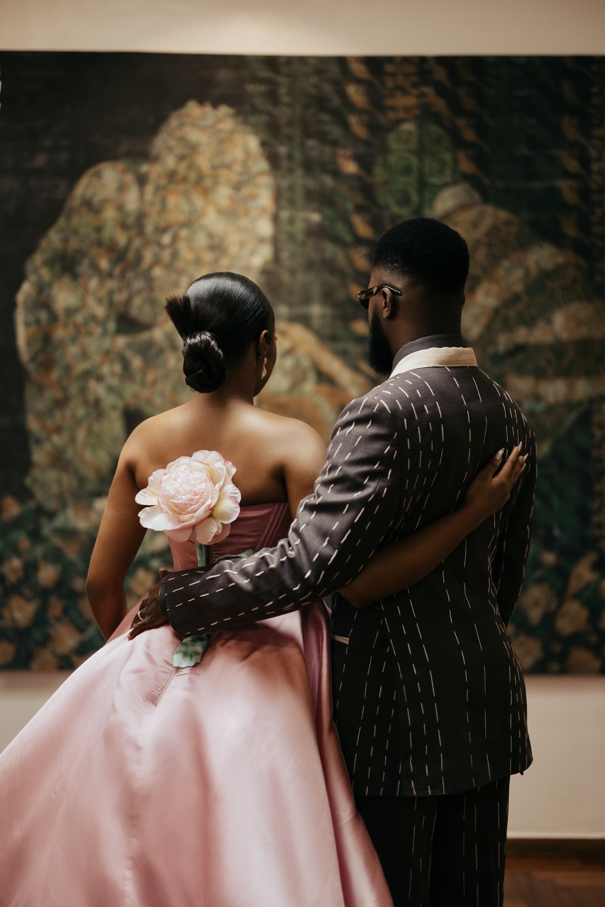 A pink gown and a whispered moment